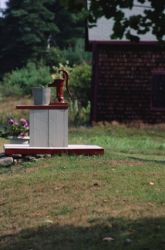 Water pump with bucket