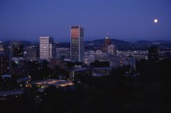 Portland at night