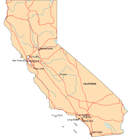 United States Map California