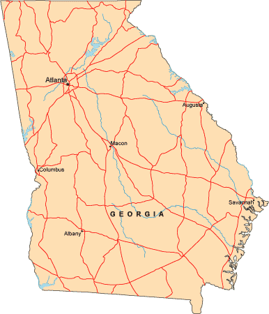 Us Map Georgia