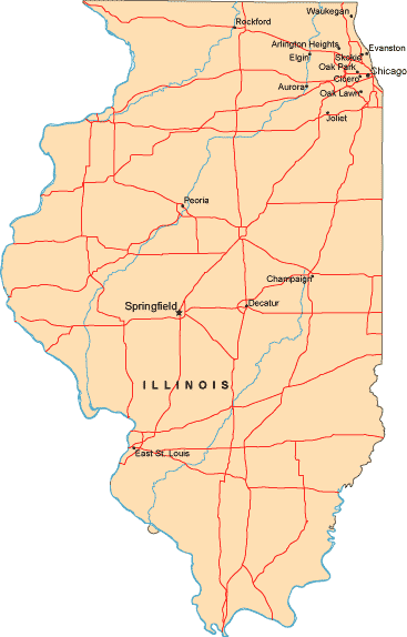 Us Map Illinois