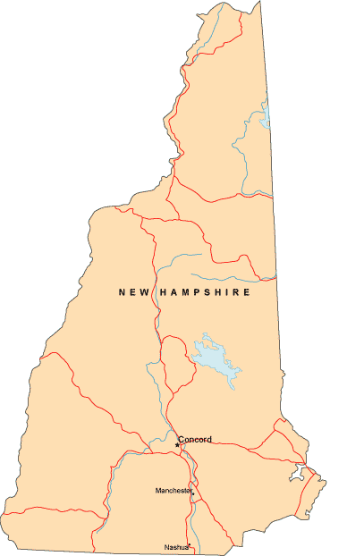 Us Map New Hampshire