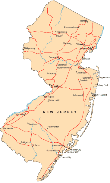 Map Of New Jersey Colony. About New Jersey