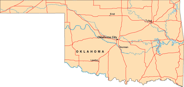 map of oklahoma city