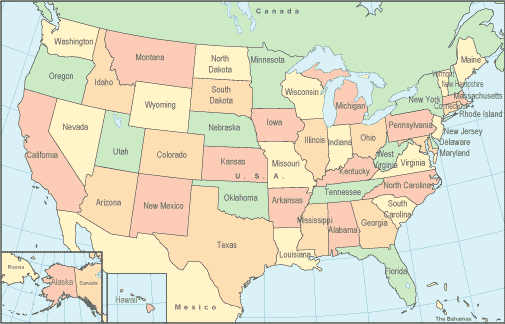 Us Map Topographical