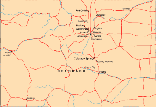 Colorado map