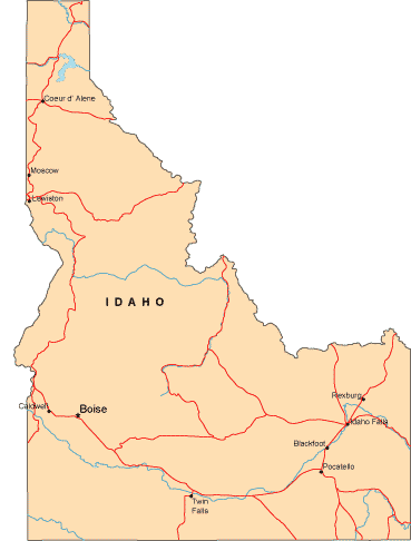 Idaho map