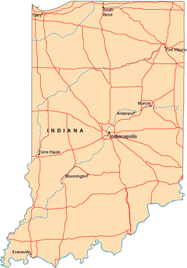 Indiana map