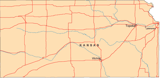 Kansas map