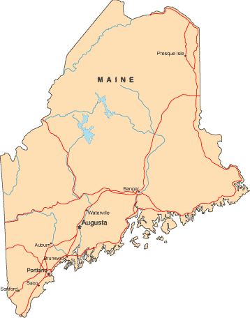 Maine map