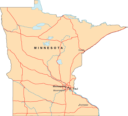 Minnesota map