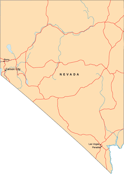 Nevada map