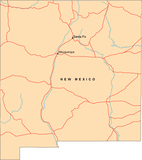 New Mexico map