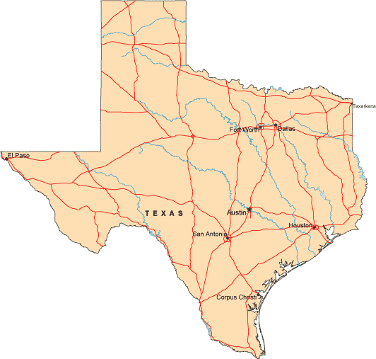 Texas map