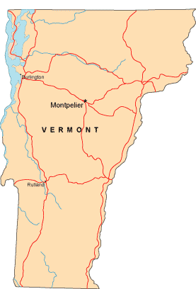 Vermont map