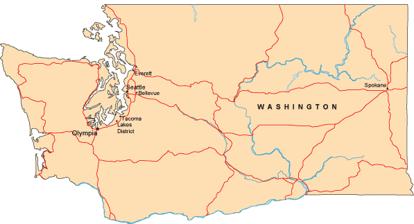 Washington map