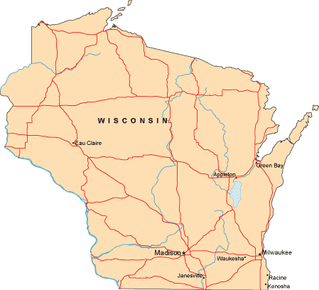 Wisconsin map