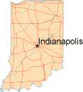 Map of Indiana