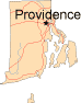 Map of Rhode Island