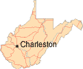 Map of West Virginia