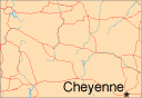 Map of Wyoming